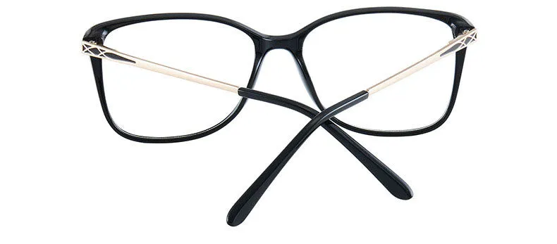 Hotony Women's Full Rim TR 90 Resin Square Frame Eyeglasses 7034