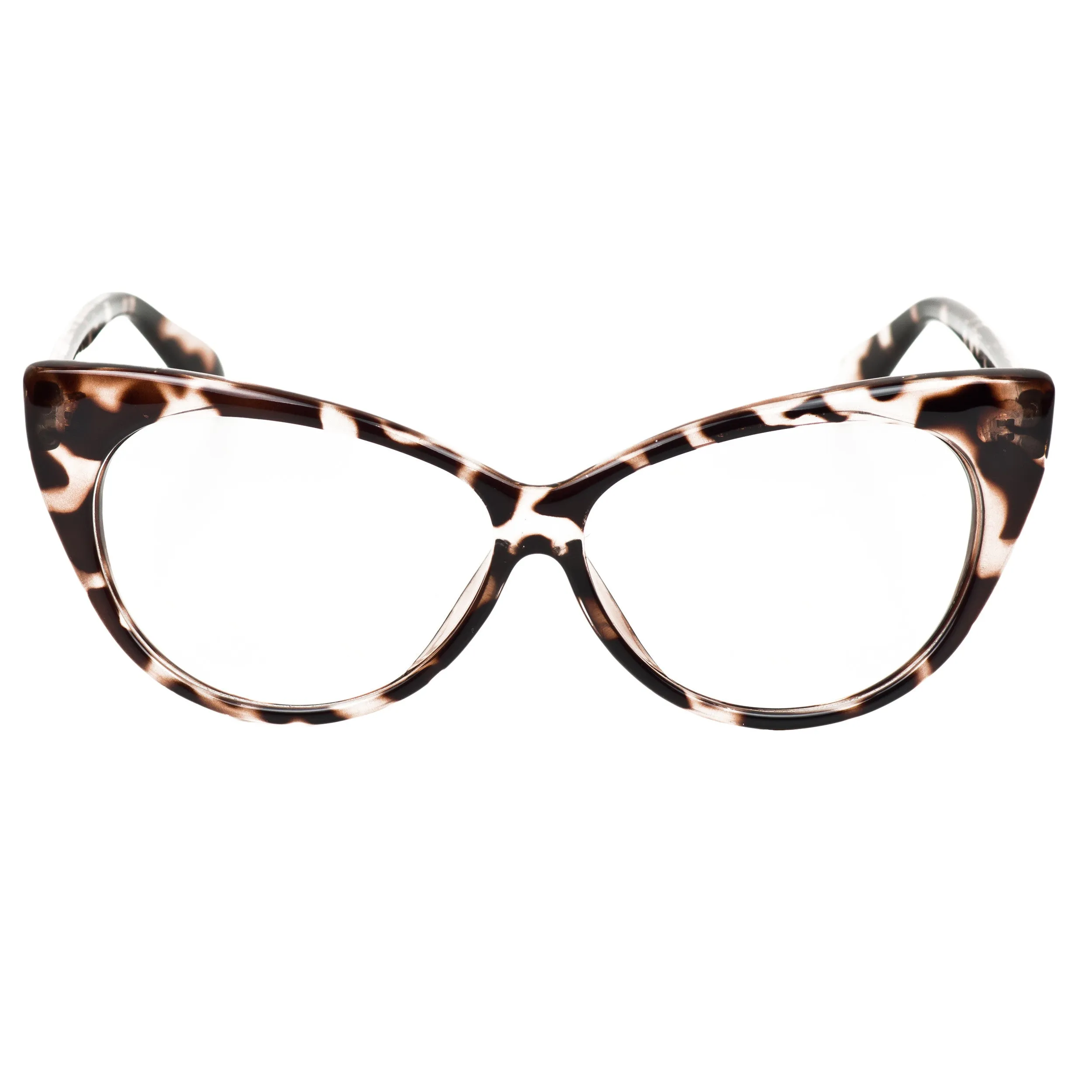 iB-iP Women's Cateye Vintage Plastic Frame Retro Fashion Clear Lens Eyeglasses