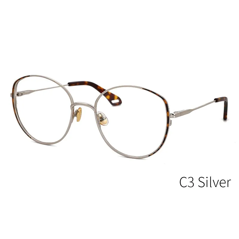 Kansept Women's Full Rim Round Stainless Steel Frame Eyeglasses Oq1003