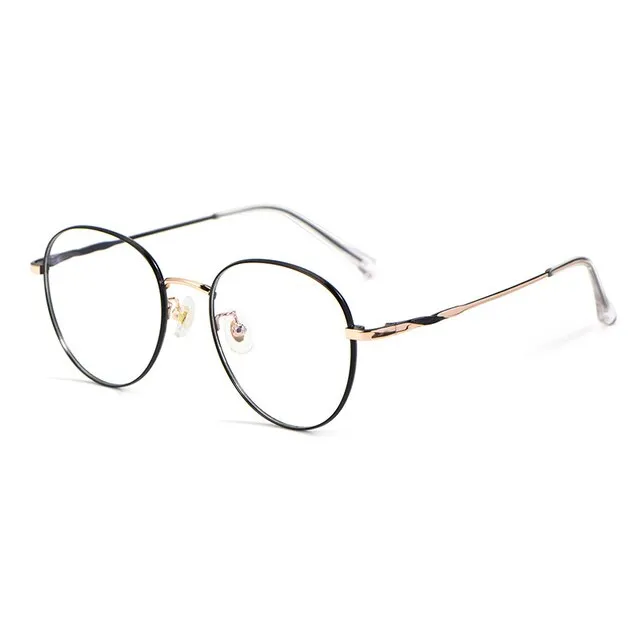 Kansept Women's Full Rim Round Titanium Alloy Eyeglasses 0253020