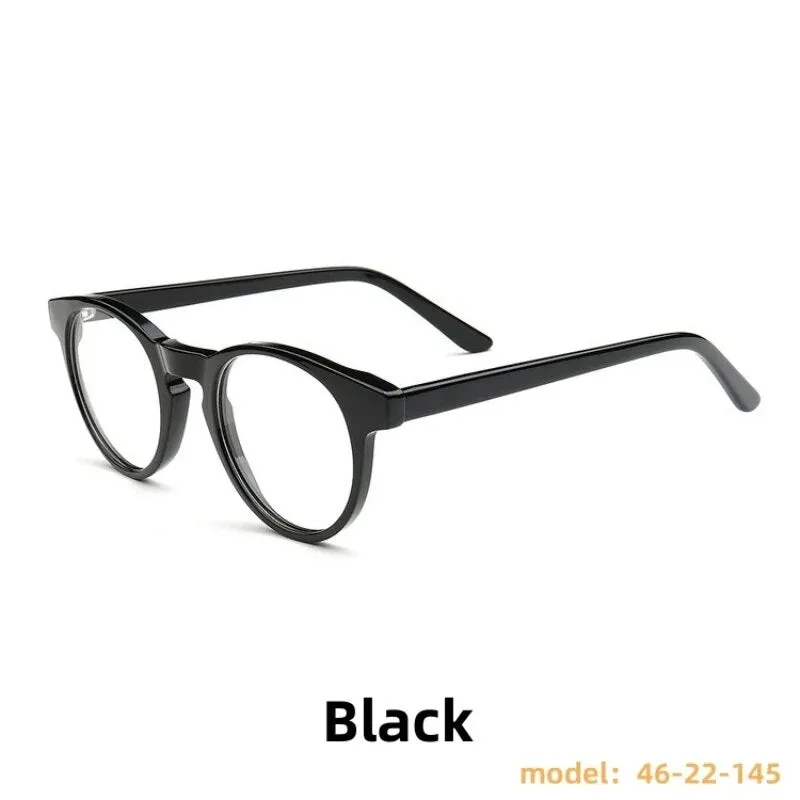 KatKani Unisex Full Rim Round Acetate Eyeglasses 209