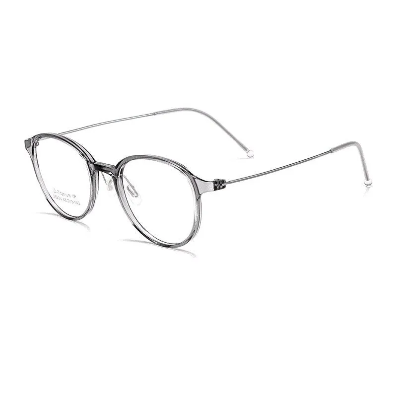 KatKani Unisex Full Rim Round Square Tr 90 Titanium Eyeglasses 5820N