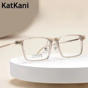 KatKani Unisex Full Rim Square Tr 90 Titanium Eyeglasses 16103x