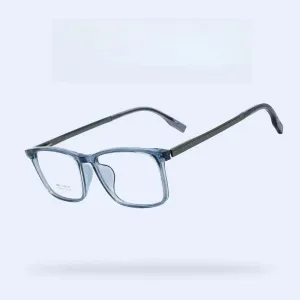 KatKani Unisex Full Rim Square Tr 90 Titanium Eyeglasses L6060m