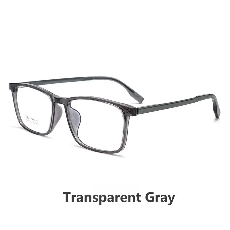 KatKani Unisex Full Rim Square Tr 90 Titanium Eyeglasses L6060m