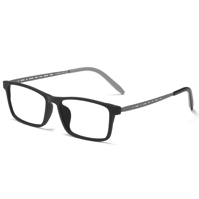 KatKani Unisex Full Rim Square Tr 90 Titanium Reading Glasses Anti Blue Light 8822t