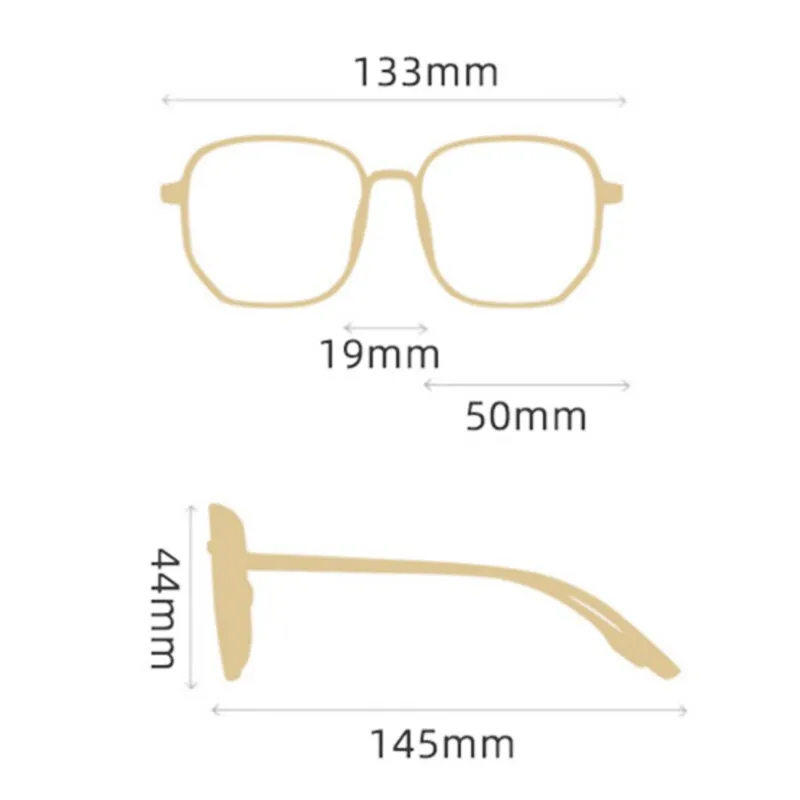 KatKani Unisex Full Rim TR 90 Resin Plated Alloy Frame Eyeglasses 068820