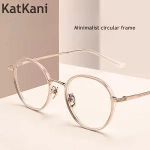 KatKani Women's Full Rim Oval Titanium Eyeglasses Bv6035v