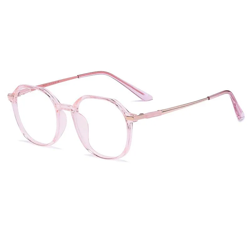 KatKani Women's Full Rim Polygonal TR 90 Resin Frame Eyeglasses Tr2053