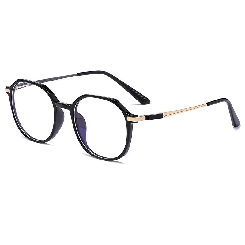 KatKani Women's Full Rim Polygonal TR 90 Resin Frame Eyeglasses Tr2053