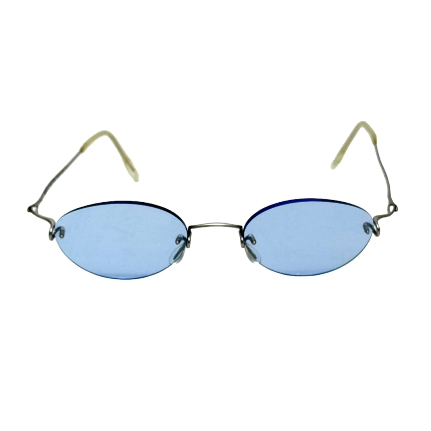 KAZUO KAWASAKI Kooki MP-634 B Titan Design Eyeglasses - Blue & Silver