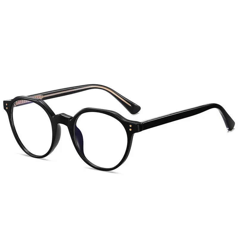 Kocolior Unisex Full Rim Flat Top Oval Acetate Hyperopic Reading Glasses 2084