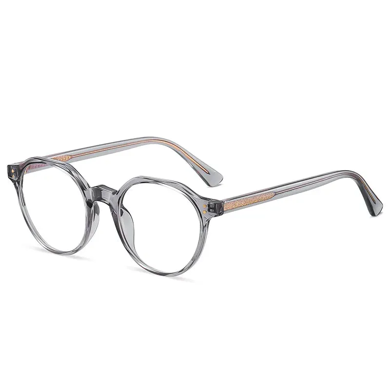 Kocolior Unisex Full Rim Flat Top Oval Acetate Hyperopic Reading Glasses 2084