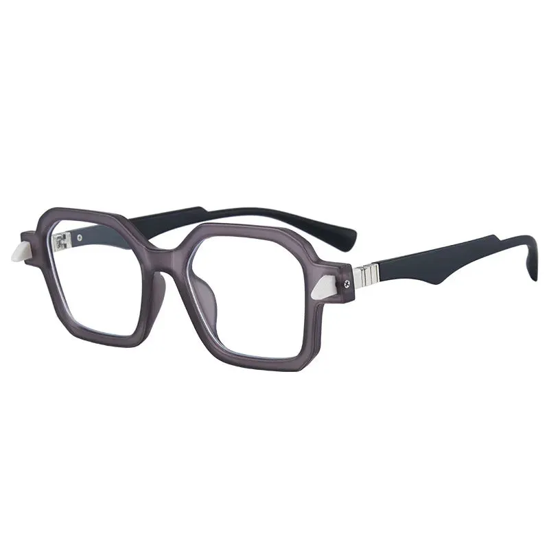 Kocolior Unisex Full Rim Oversized Square Acetate Hyperopic Reading Glasses 5571