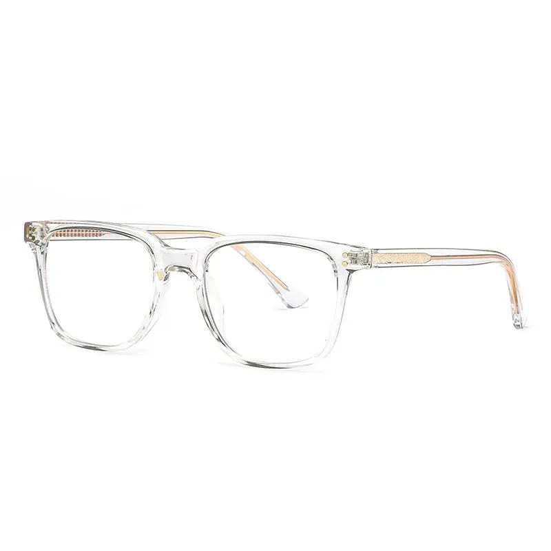 Kocolior Unisex Full Rim Square Acetate Alloy Hyperopic Reading Glasses 2021b