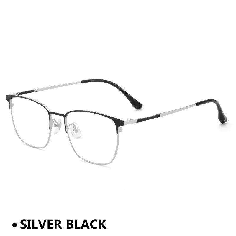 Kocolior Unisex Full Rim Square Acetate Alloy Hyperopic Reading Glasses 91872