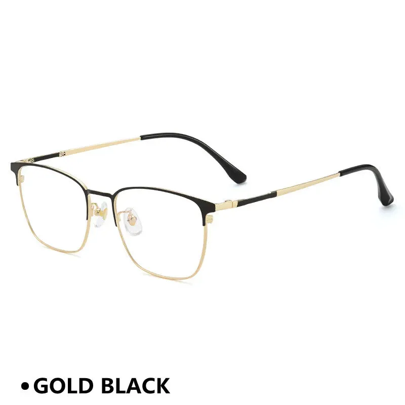 Kocolior Unisex Full Rim Square Acetate Alloy Hyperopic Reading Glasses 91872