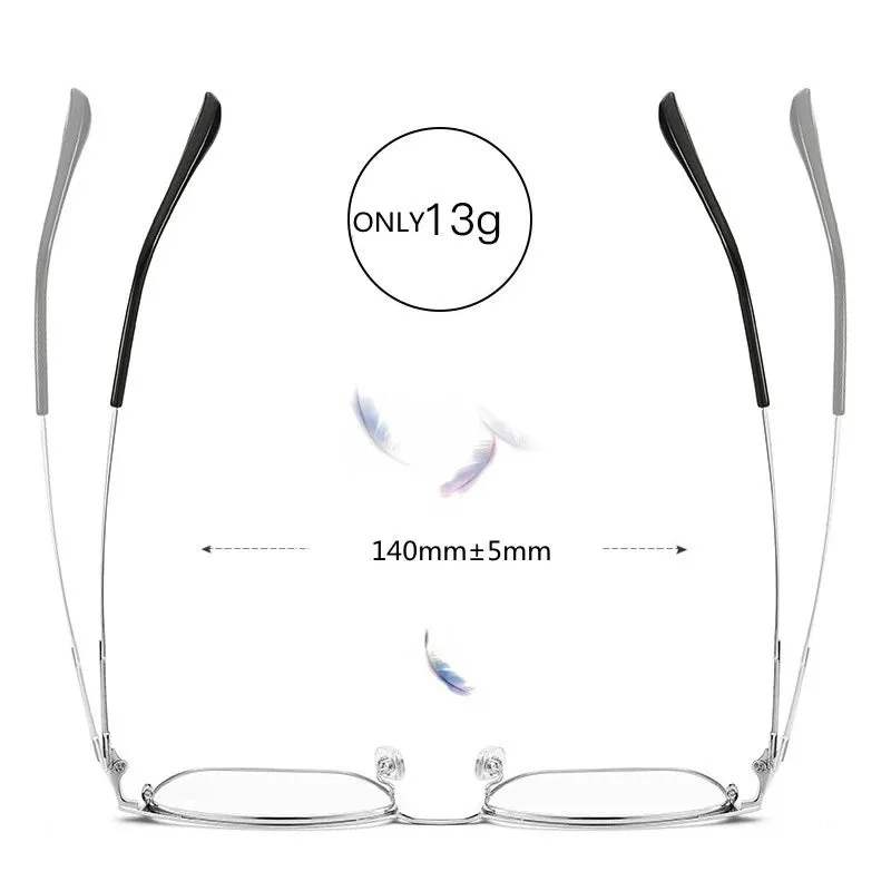 Kocolior Unisex Full Rim Square Acetate Alloy Hyperopic Reading Glasses 91872