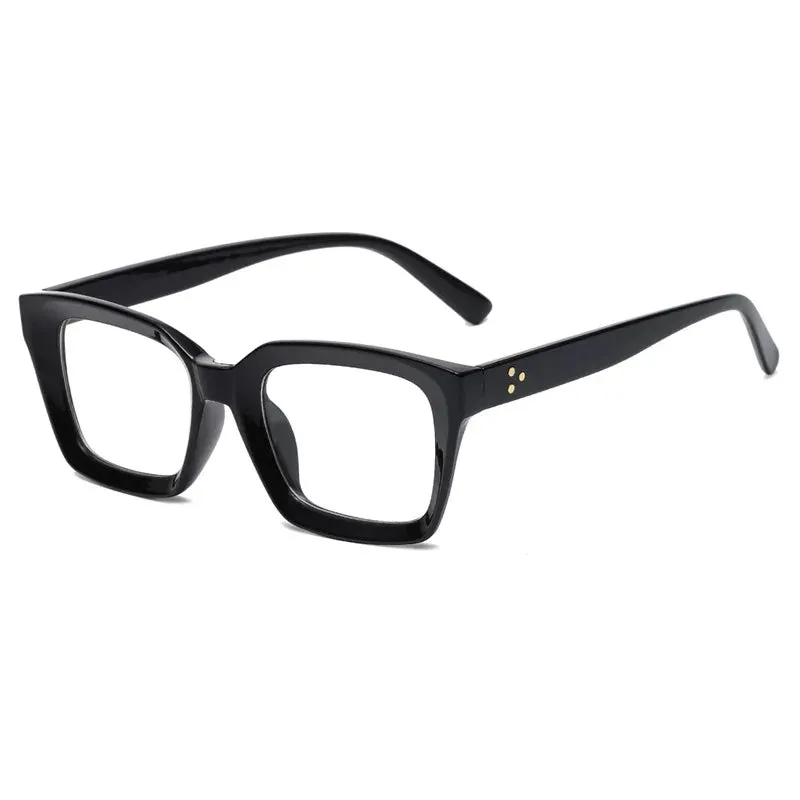 Kocolior Unisex Full Rim Square Acetate Hyperopic Reading Glasses 4913