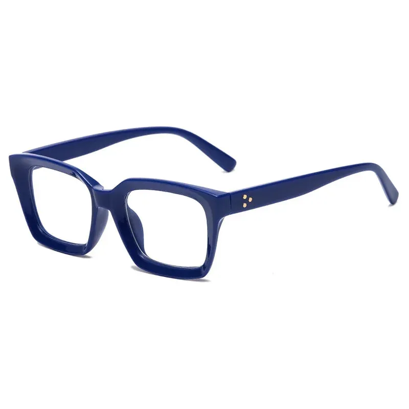 Kocolior Unisex Full Rim Square Acetate Hyperopic Reading Glasses 4913