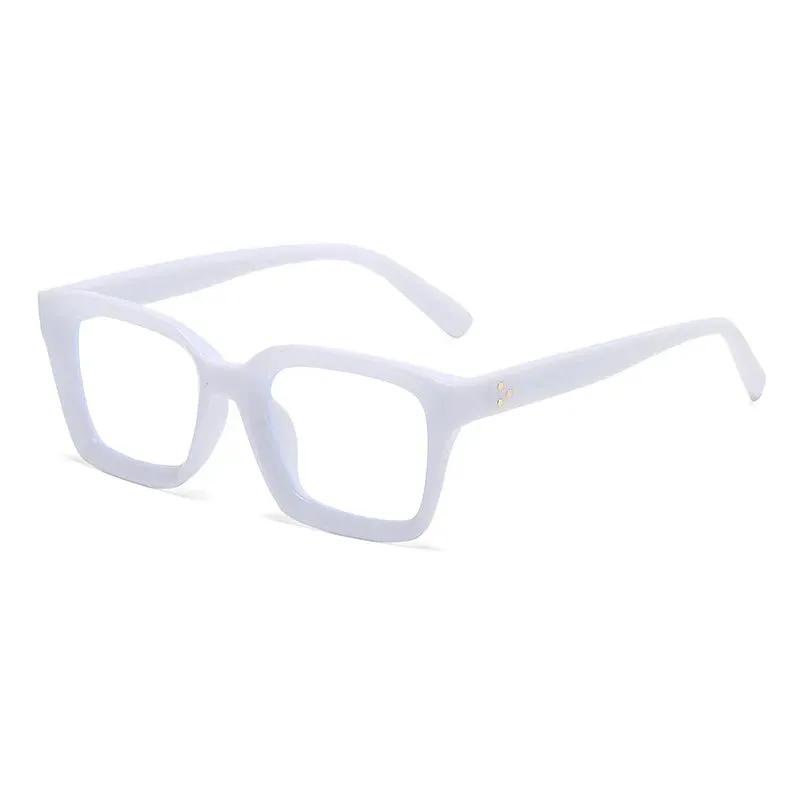 Kocolior Unisex Full Rim Square Acetate Hyperopic Reading Glasses 4913