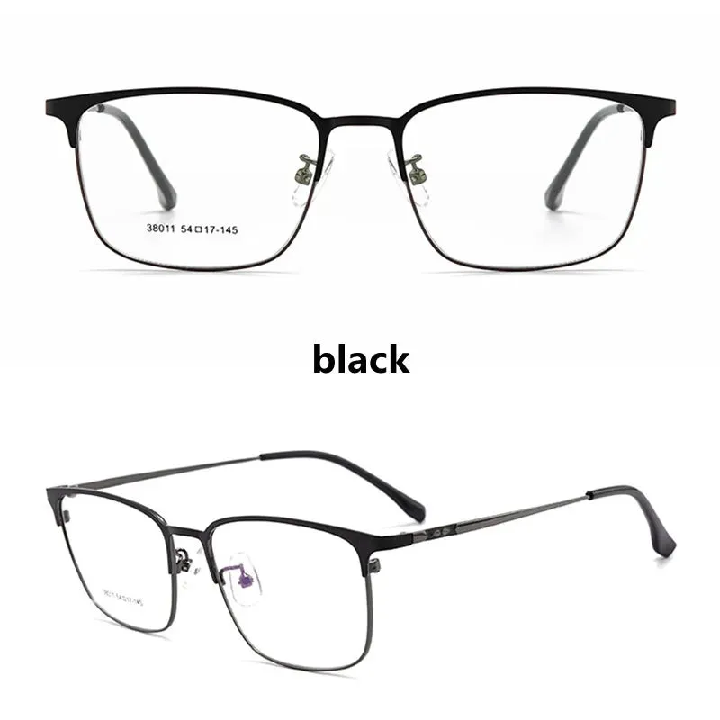 Kocolior Unisex Full Rim Square Alloy Hyperopic Reading Glasses 38011