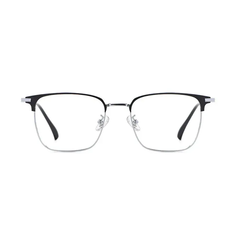 Kocolior Unisex Full Rim Square Alloy Hyperopic Reading Glasses 62504