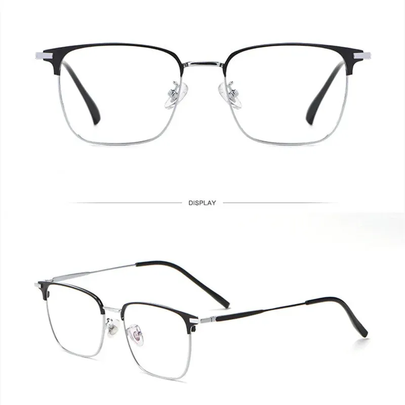 Kocolior Unisex Full Rim Square Alloy Hyperopic Reading Glasses 62504