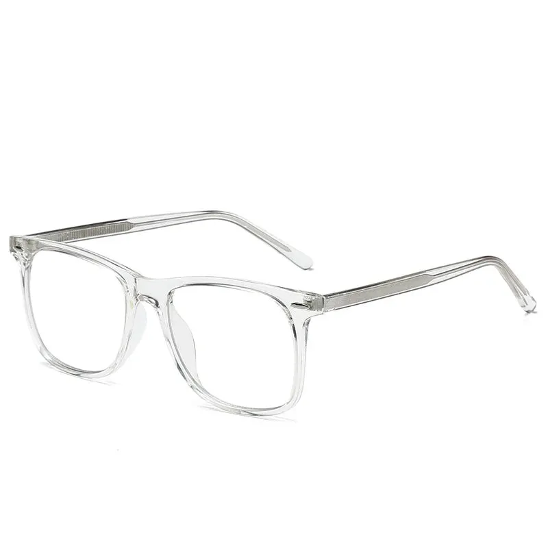 Kocolior Unisex Full Rim Square Tr 90 Acetate Hyperopic Reading Glasses 2024b