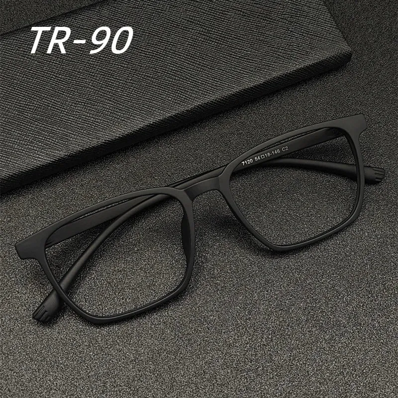 Kocolior Unisex Full Rim Square Tr 90 Acetate Hyperopic Reading Glasses 7120