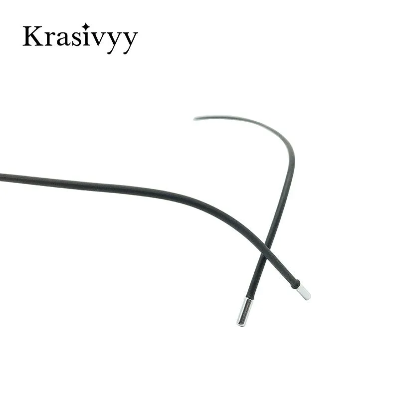 Krasivyy Unisex Rimless Square Titanium Eyeglasses