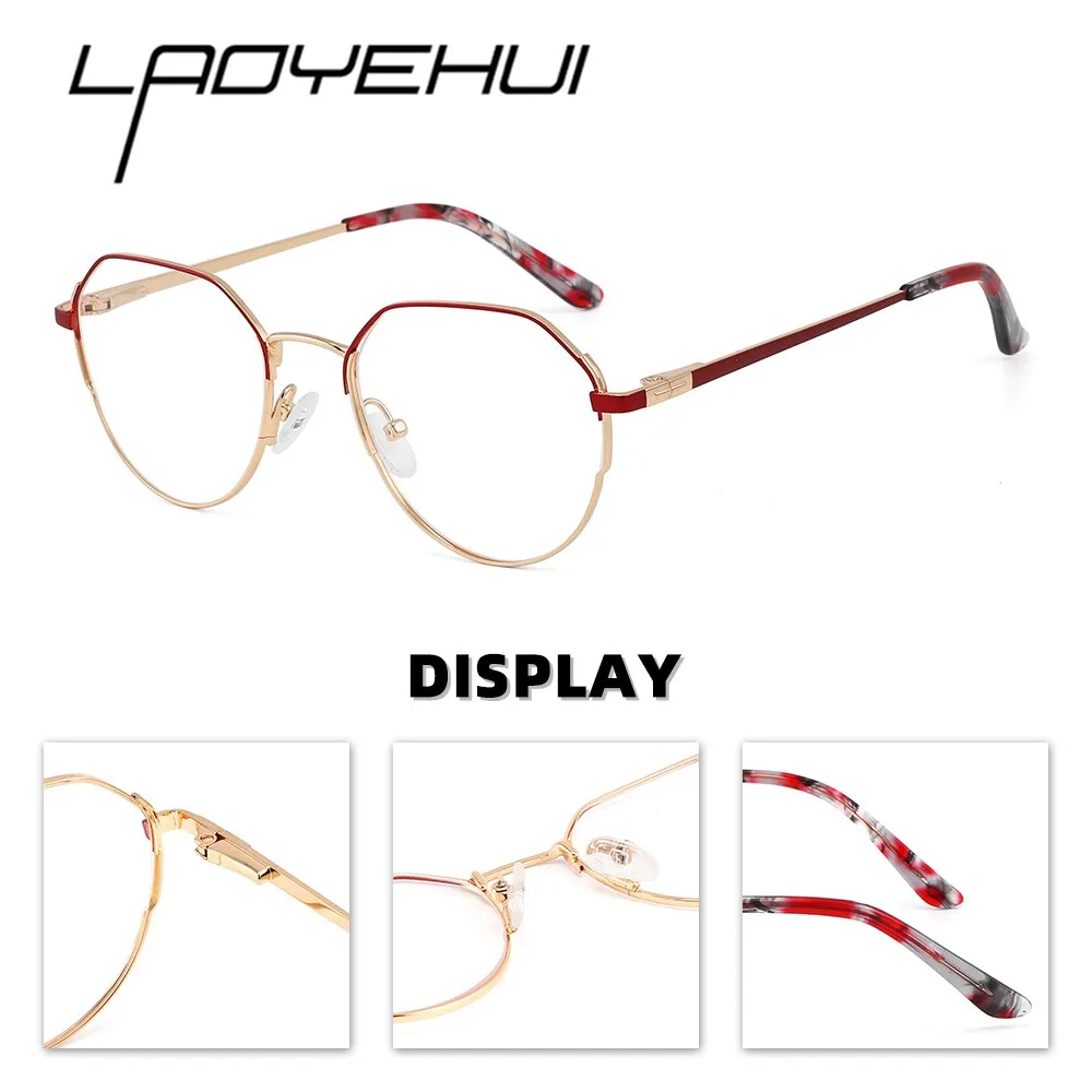 Laoyehui Women's Full Rim Oval Alloy Presbyopic Reading Glasses Glr8236