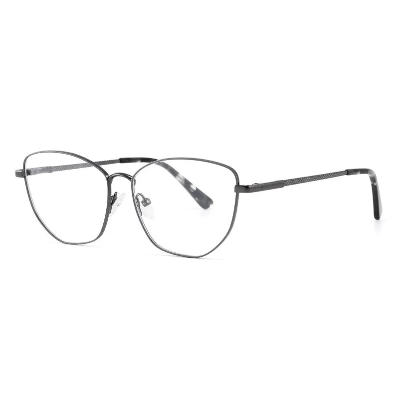 Laoyehui Women's Full Rim Square Alloy Presbyopic Reading Glasses Glr8883