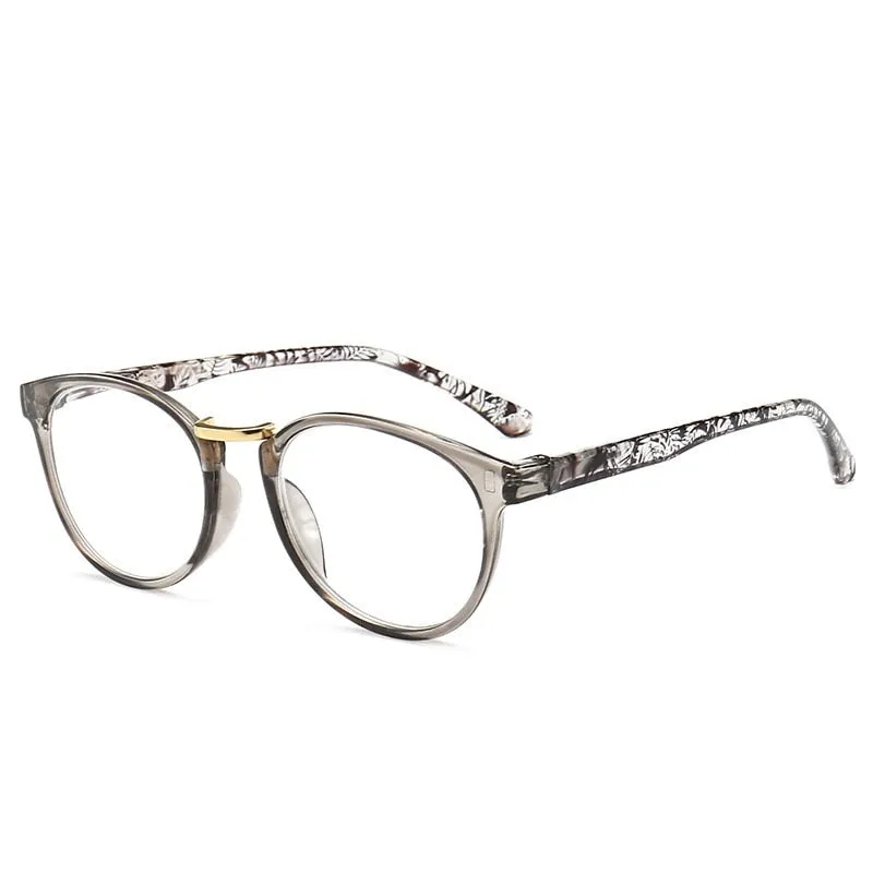 Lonsy Unisex Full Rim Round Polycarbonate Reading Glasses 8163