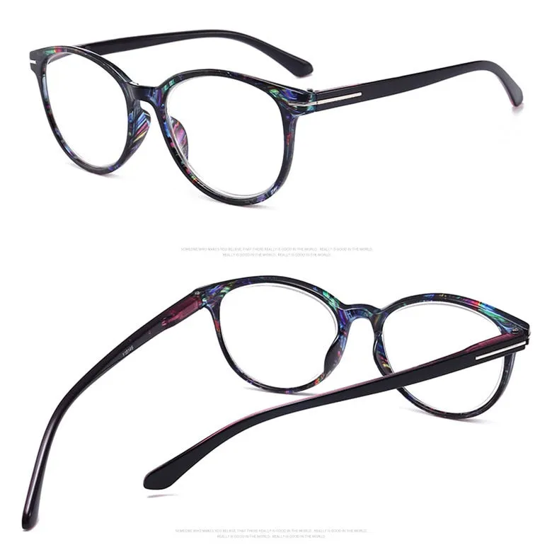 Lonsy Unisex Full Rim Round Square Polycarbonate Reading Glasses F146