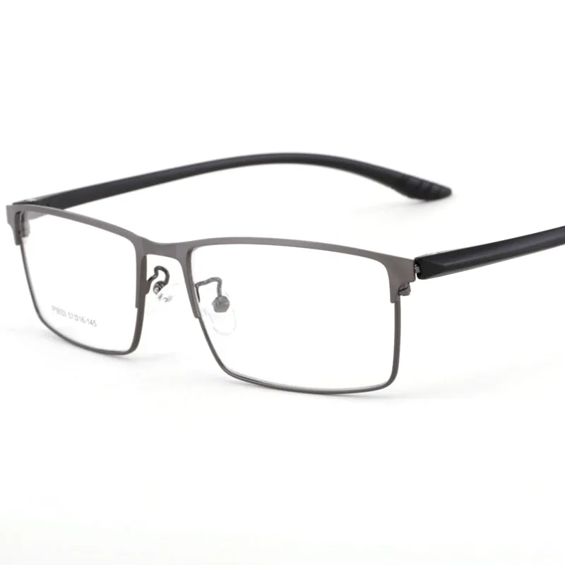 Men's Square Full Rim Alloy Frame Eyeglasses 9033