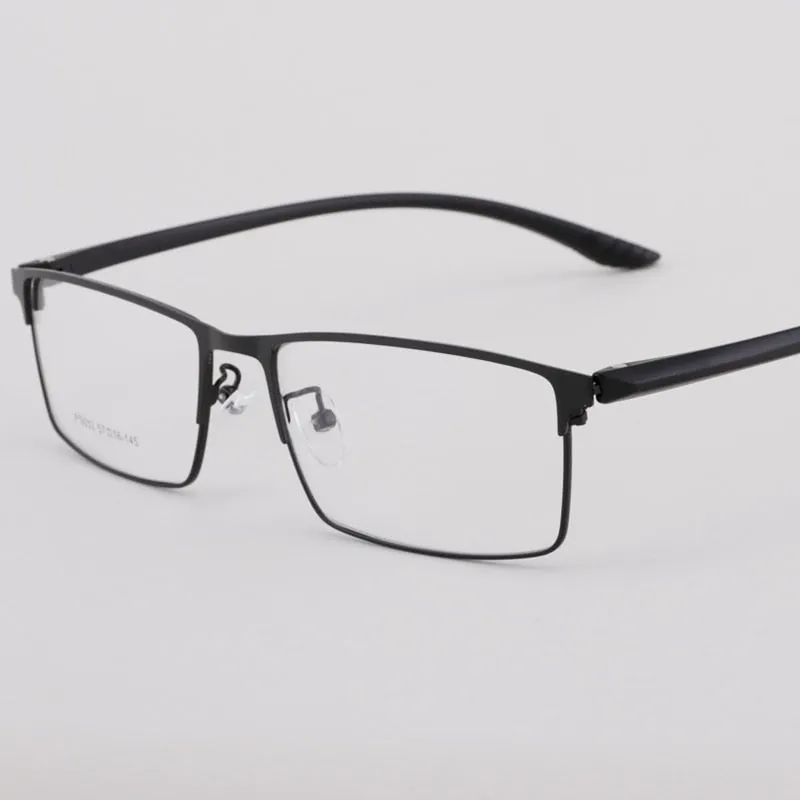 Men's Square Full Rim Alloy Frame Eyeglasses 9033