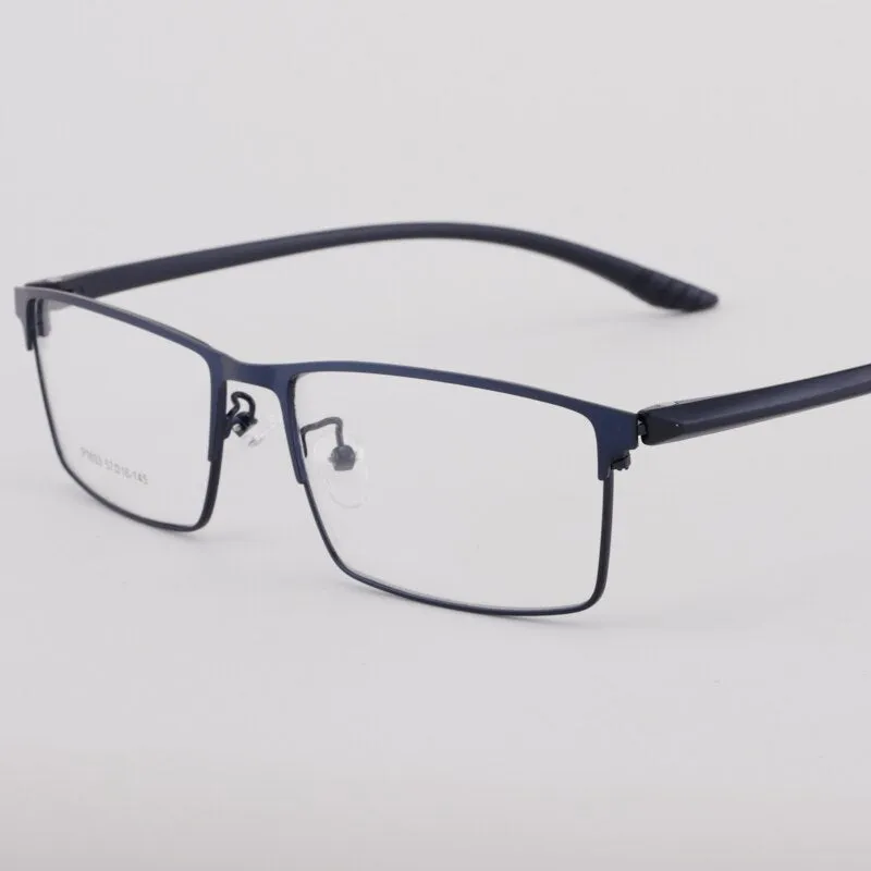 Men's Square Full Rim Alloy Frame Eyeglasses 9033