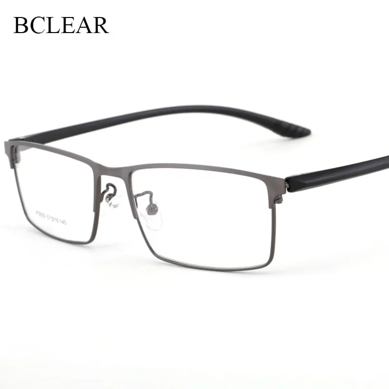 Men's Square Full Rim Alloy Frame Eyeglasses 9033