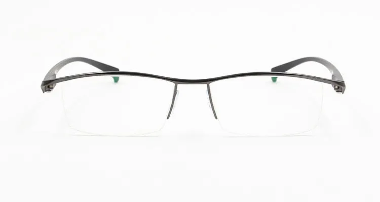 Men's Titanium Alloy Eyeglasses Half Rim Frame P8011