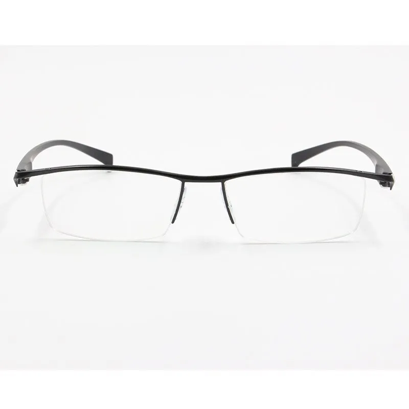 Men's Titanium Alloy Eyeglasses Half Rim Frame P8011