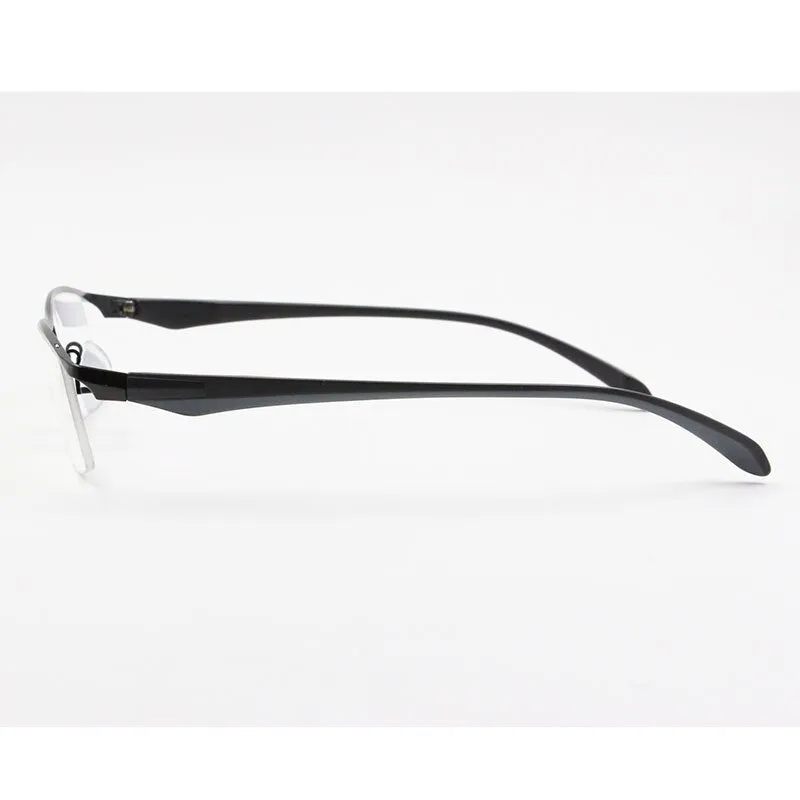 Men's Titanium Alloy Eyeglasses Half Rim Frame P8011