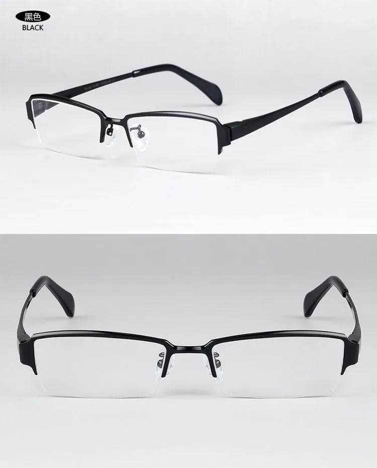 Men's Titanium Rectangle Full Rim Frame Eyeglasses  Mz119