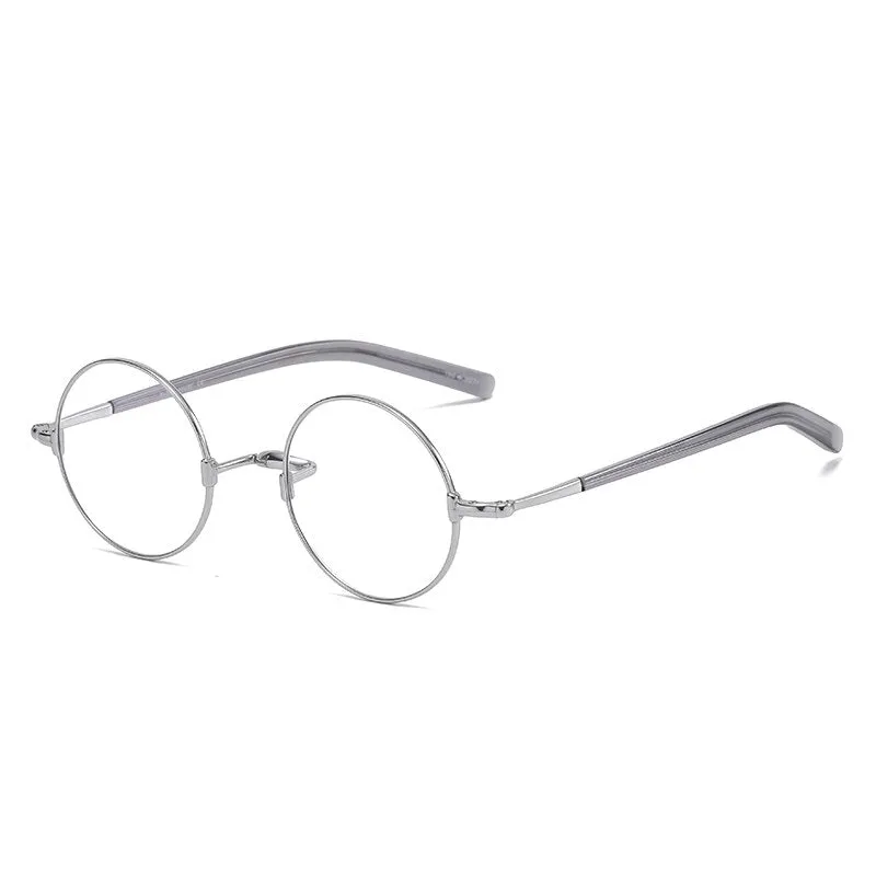 Muzz Men's Full Rim Round Titanium Acetate Hand Crafted Frame Eyeglasses Km103