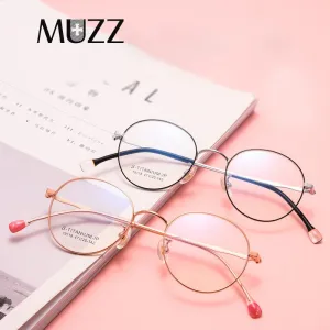 Muzz Unisex Full Rim Round B Titanium Frame Eyeglasses T19118