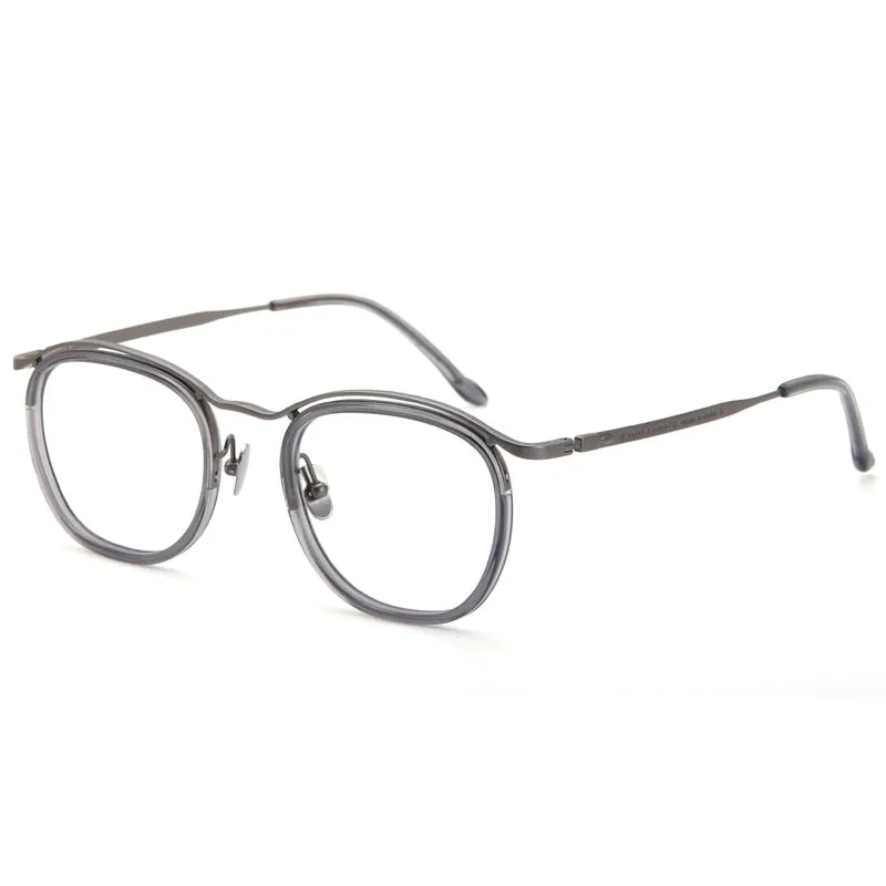 Muzz Unisex Full Rim Round Square Acetate Eyeglasses 5192