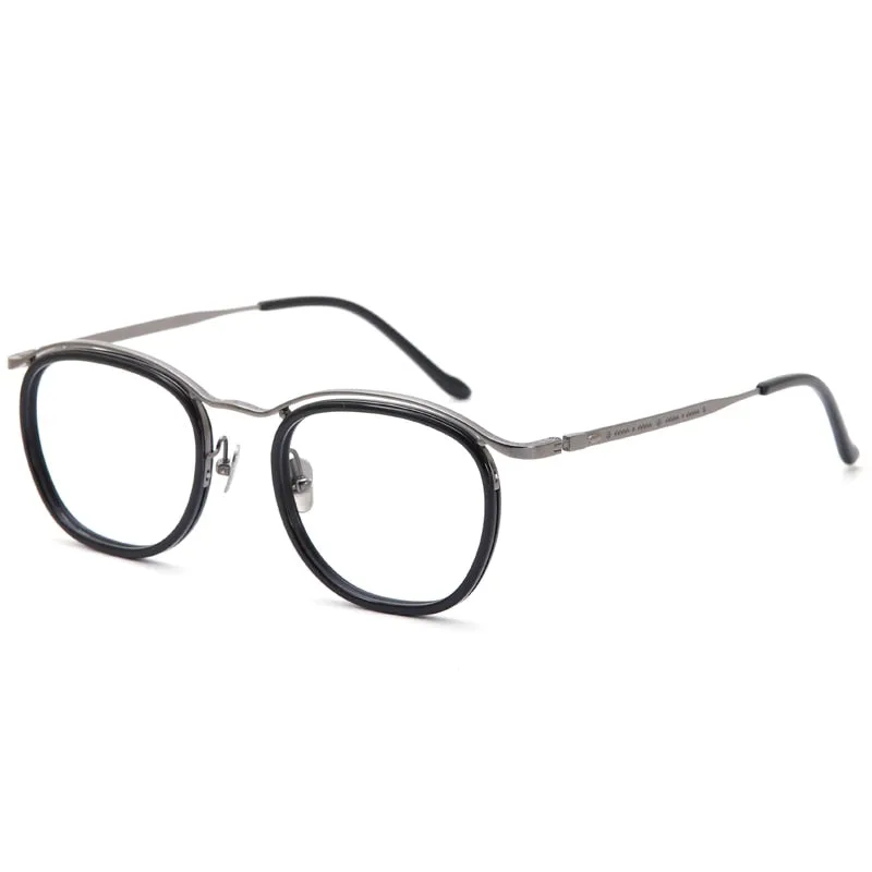 Muzz Unisex Full Rim Round Square Acetate Eyeglasses 5192