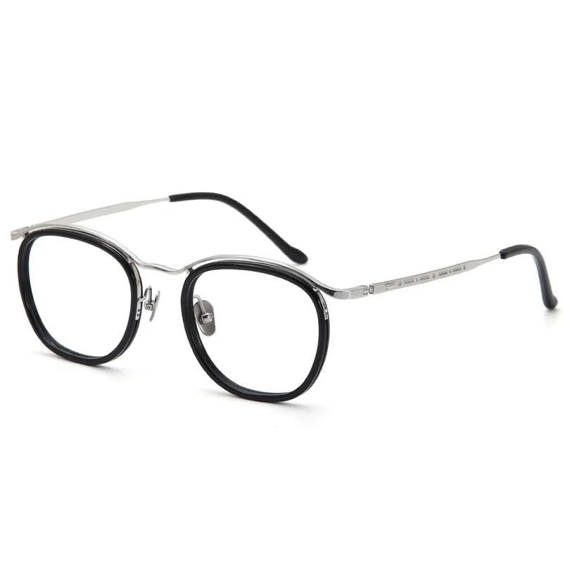 Muzz Unisex Full Rim Round Square Acetate Eyeglasses 5192