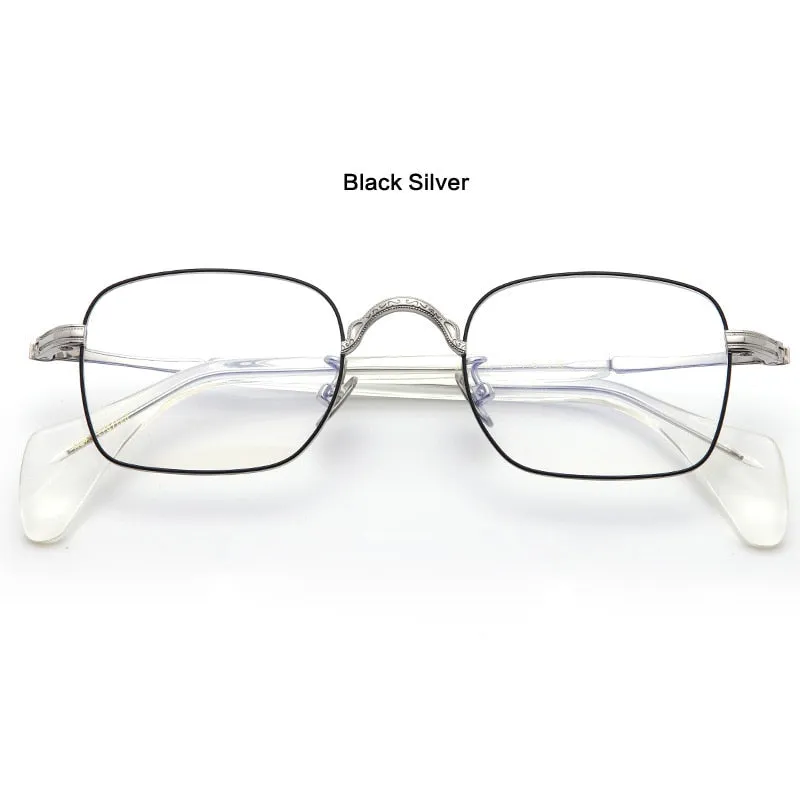 Muzz Unisex Full Rim Square Hand Crafted Titanium Acetate Frame Eyeglasses M3660