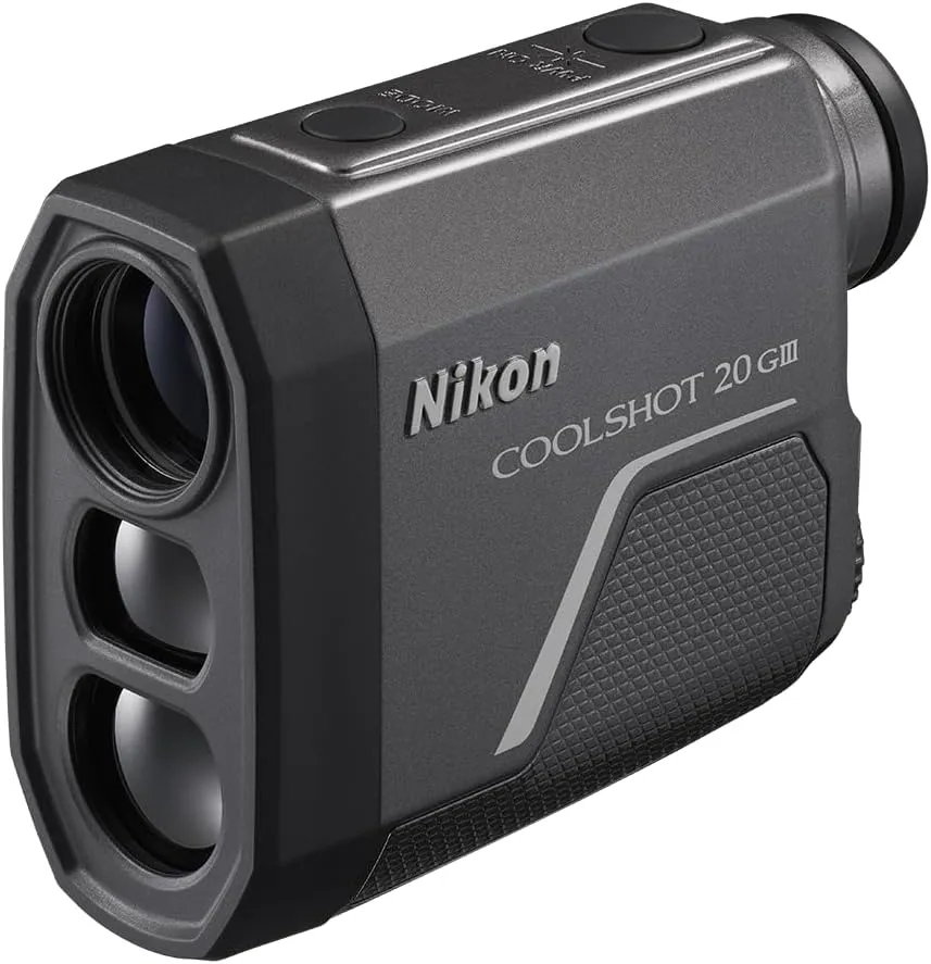 Nikon COOLSHOT 20 GIII Golf Rangefinder | Rainproof Laser rangefinder with Locked On Quake and 5 Year Warranty | Official Nikon USA Model